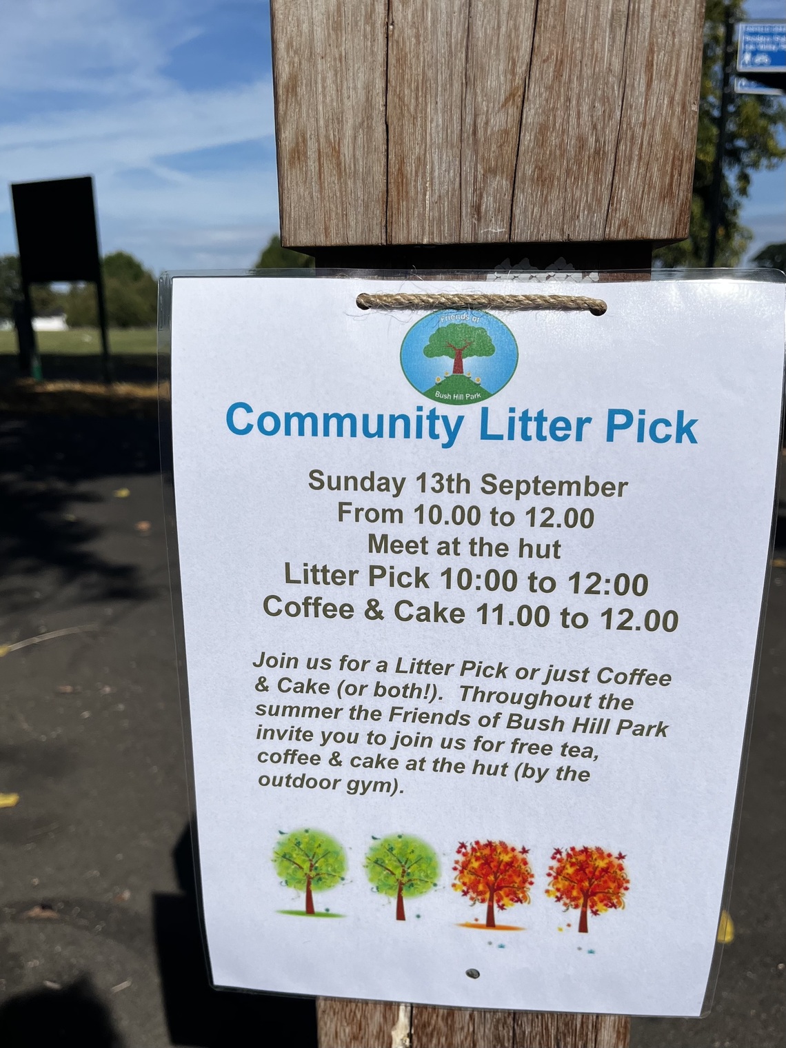 Photo of litter pick poster 